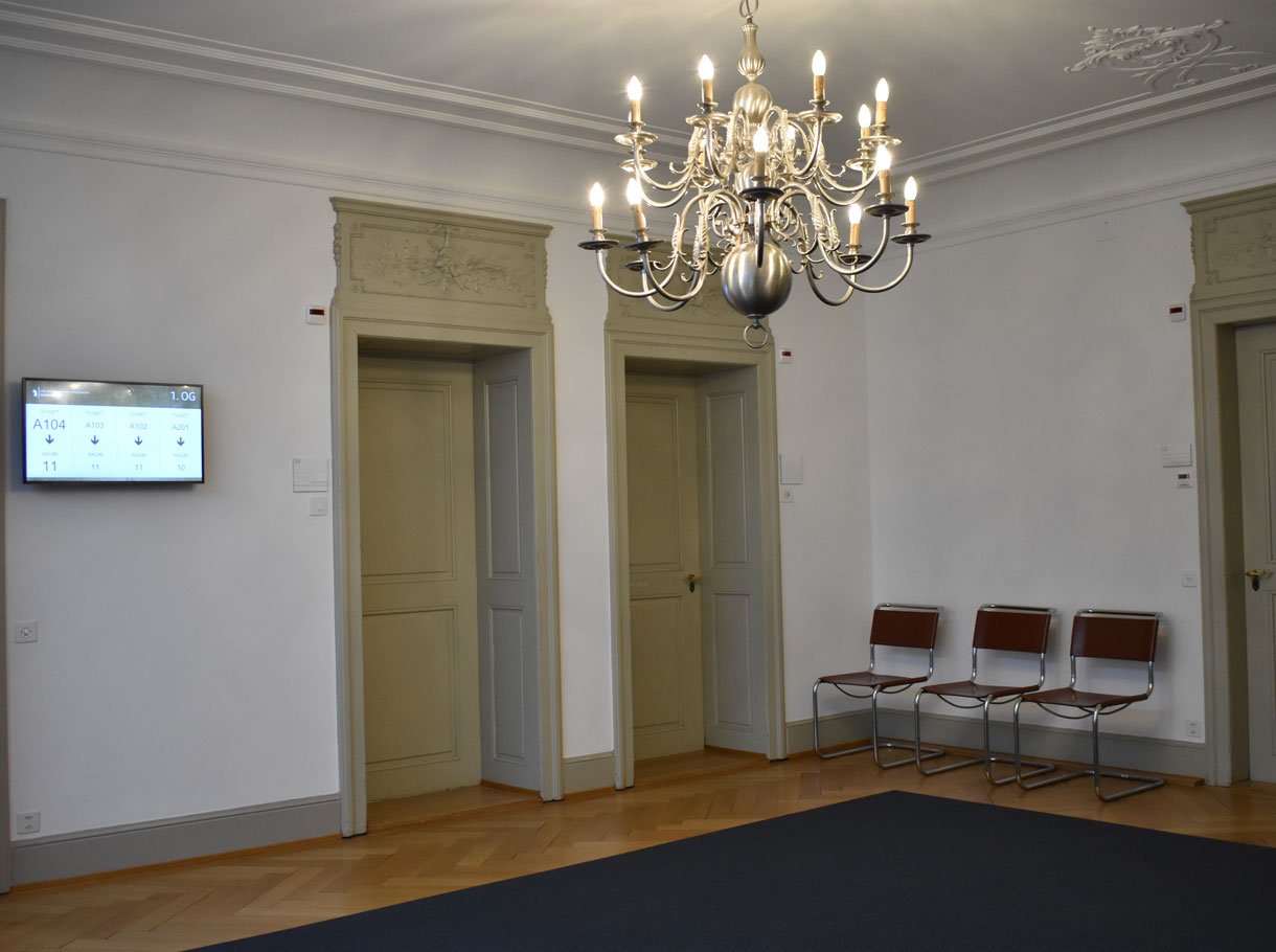 Image de référence Office de l'état civil de Bâle, Affichage