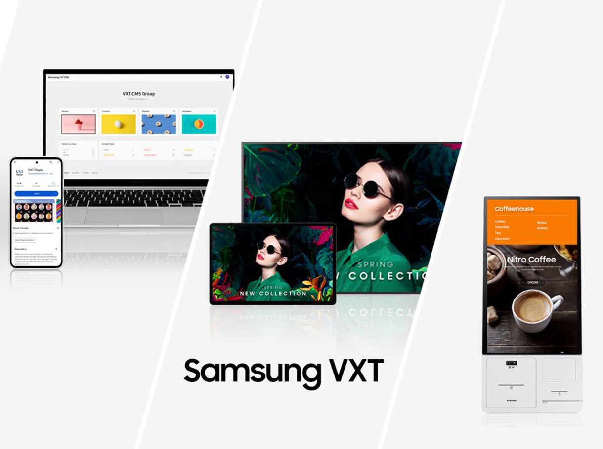 Samsung VXT : la plateforme cloud pour un affichage numérique intelligent