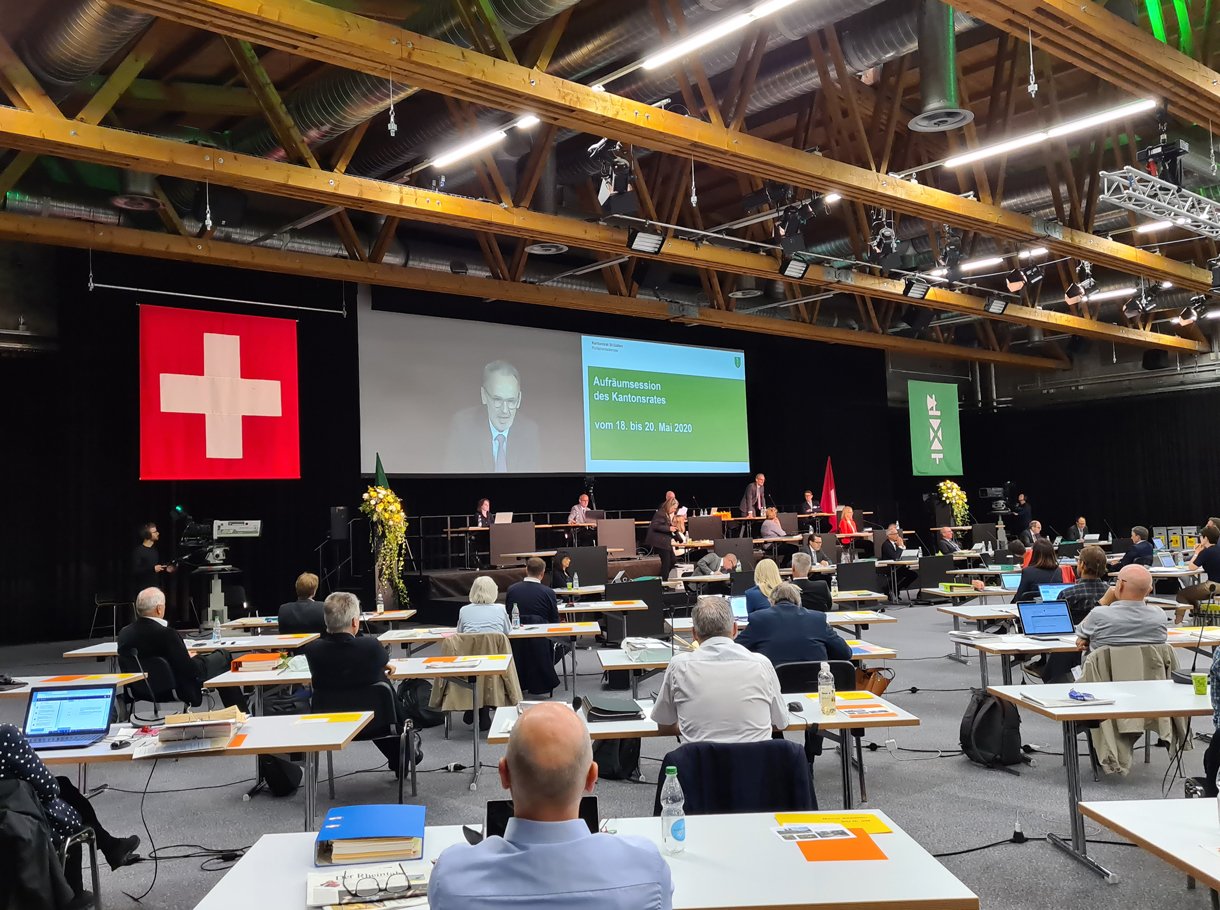 Image de référence Session extraordinaire du Conseil cantonal de Saint-Gall